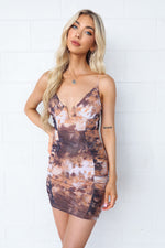 Esme Mesh Dress - Chocolate