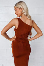 Madison Midi Dress - Chocolate