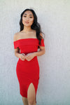 Femme Fatale Dress - Red - Runway Goddess