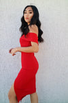 Femme Fatale Dress - Red - Runway Goddess