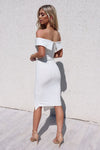 Femme Fatale Dress - White - Runway Goddess