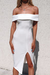 Femme Fatale Dress - White - Runway Goddess