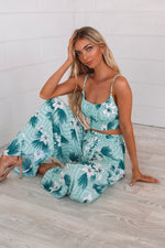 Getaway Green Crop Top Set - Runway Goddess