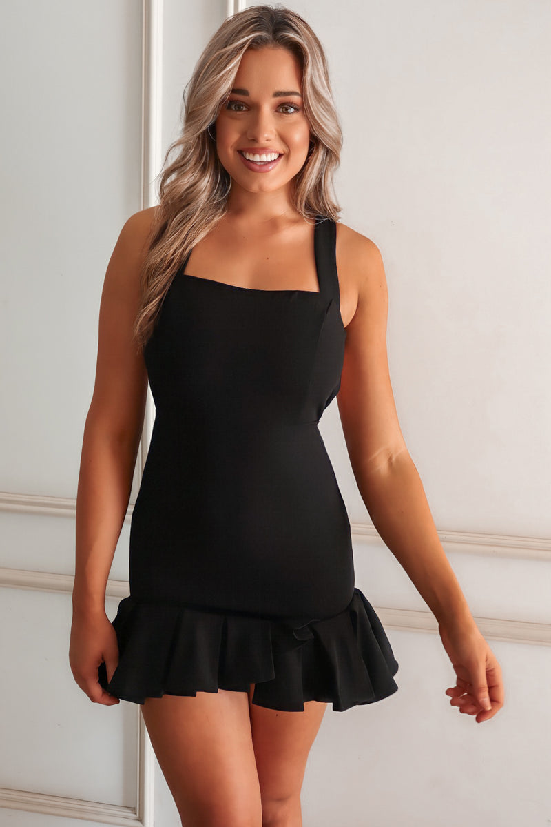 Hannah Mini Dress - Black