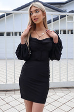 Joel Corset Dress - Black