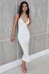 Josephine Midi Dress - White