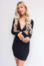 Joslyn Sleeve Dress - Black