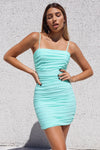 Kendall Mesh Dress - Teal Mint