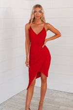 Kylie Bodycon Dress - Red - Runway Goddess