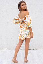 La Lune Dress - Orange Floral