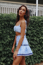 Lagoon Blue Set Top - Runway Goddess