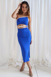 Lara Ribbed Midi - Royal Blue