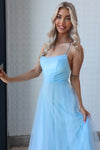 Latisha Tulle Midi Dress - Baby Blue