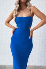 Leah Midi Dress - Electric Blue