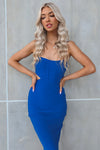 Leah Midi Dress - Electric Blue