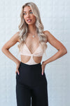 Leo Ribbed Bodysuit - Biege