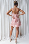 Lila Mini Dress - Pink Lace