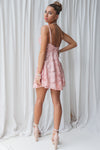 Lila Mini Dress - Pink Lace