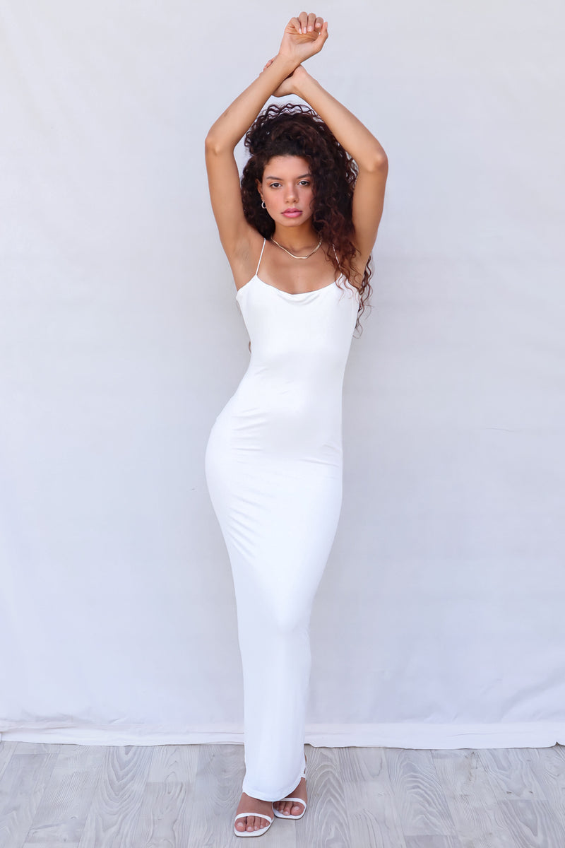 Lisa Maxi Dress - White