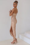 Mallory Midi Dress - Gold