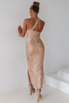 Mallory Midi Dress - Gold