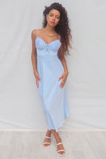 Marienne Midi Dress - Baby Blue