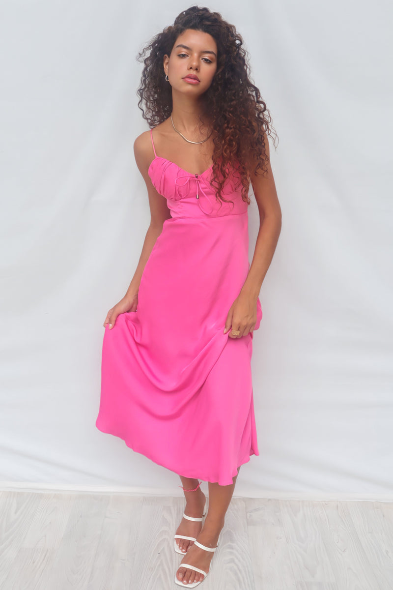 Marienne Midi Dress - Pink