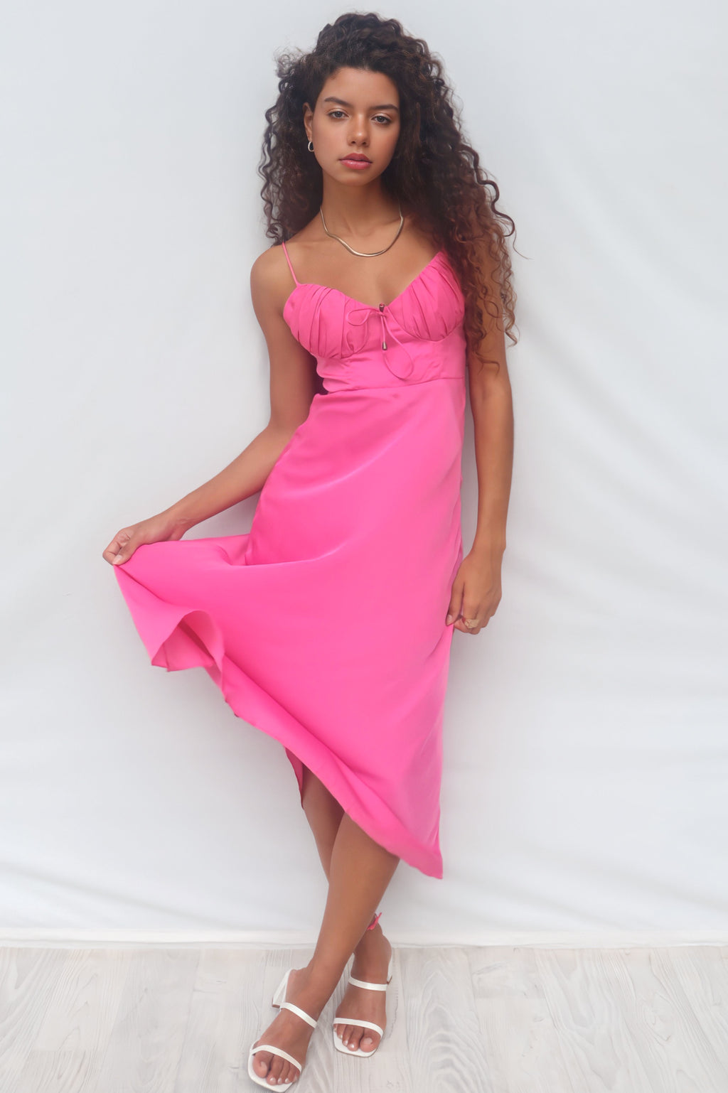 Marienne Midi Dress - Pink