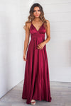 Satin Multiway Dress - Wine - Runway Goddess