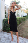 Martini Midi Dress - Black