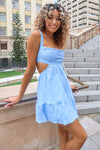 Maya Mini Dress - Baby Blue or White