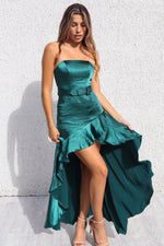 Milano Strapless Gown - Green