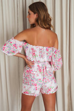 Narissa Playsuit - Pink Floral