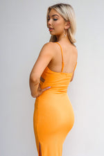 Nia Dress - Mango Orange