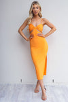 Nia Dress - Mango Orange