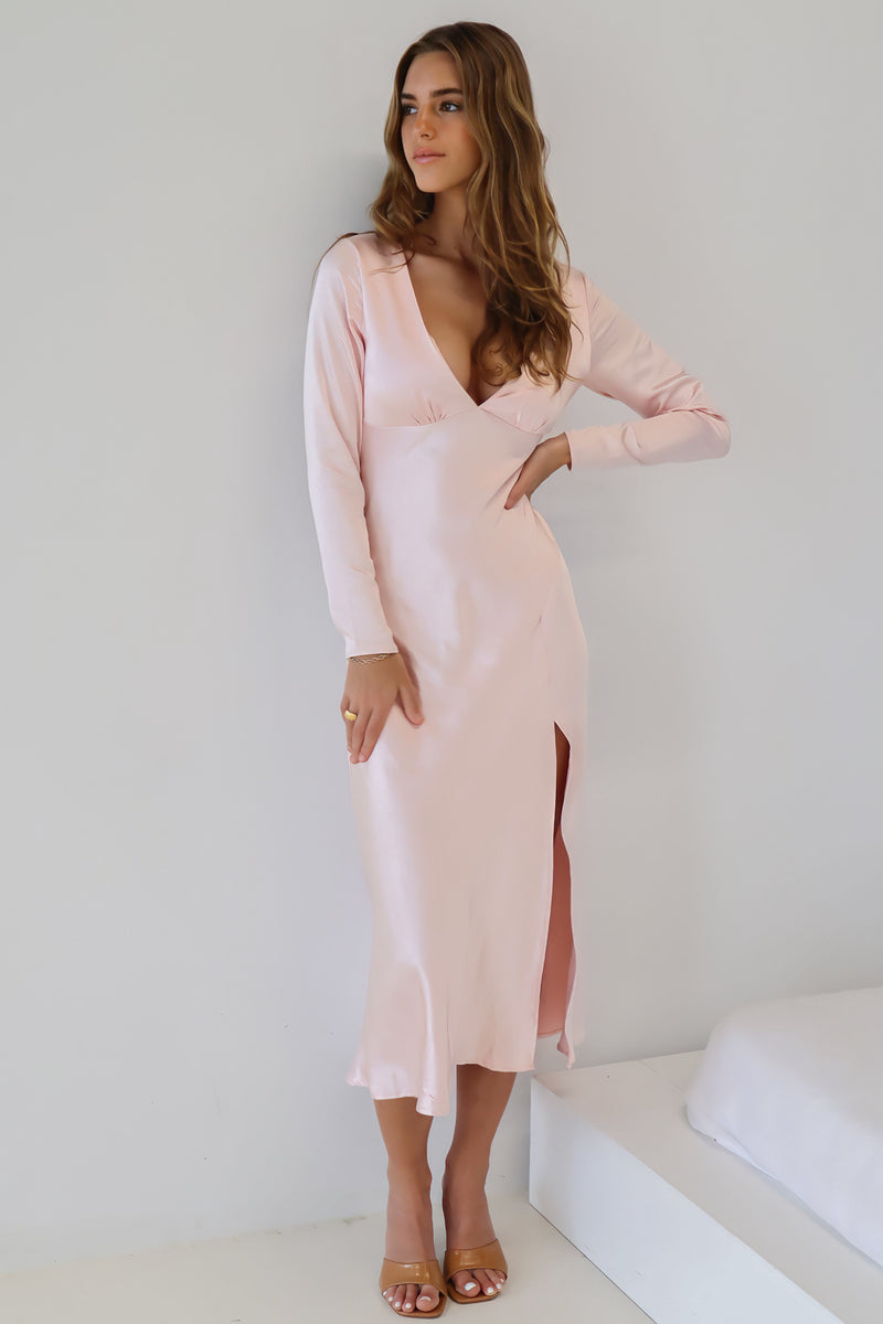 Opella Midi Dress - Blush Pink