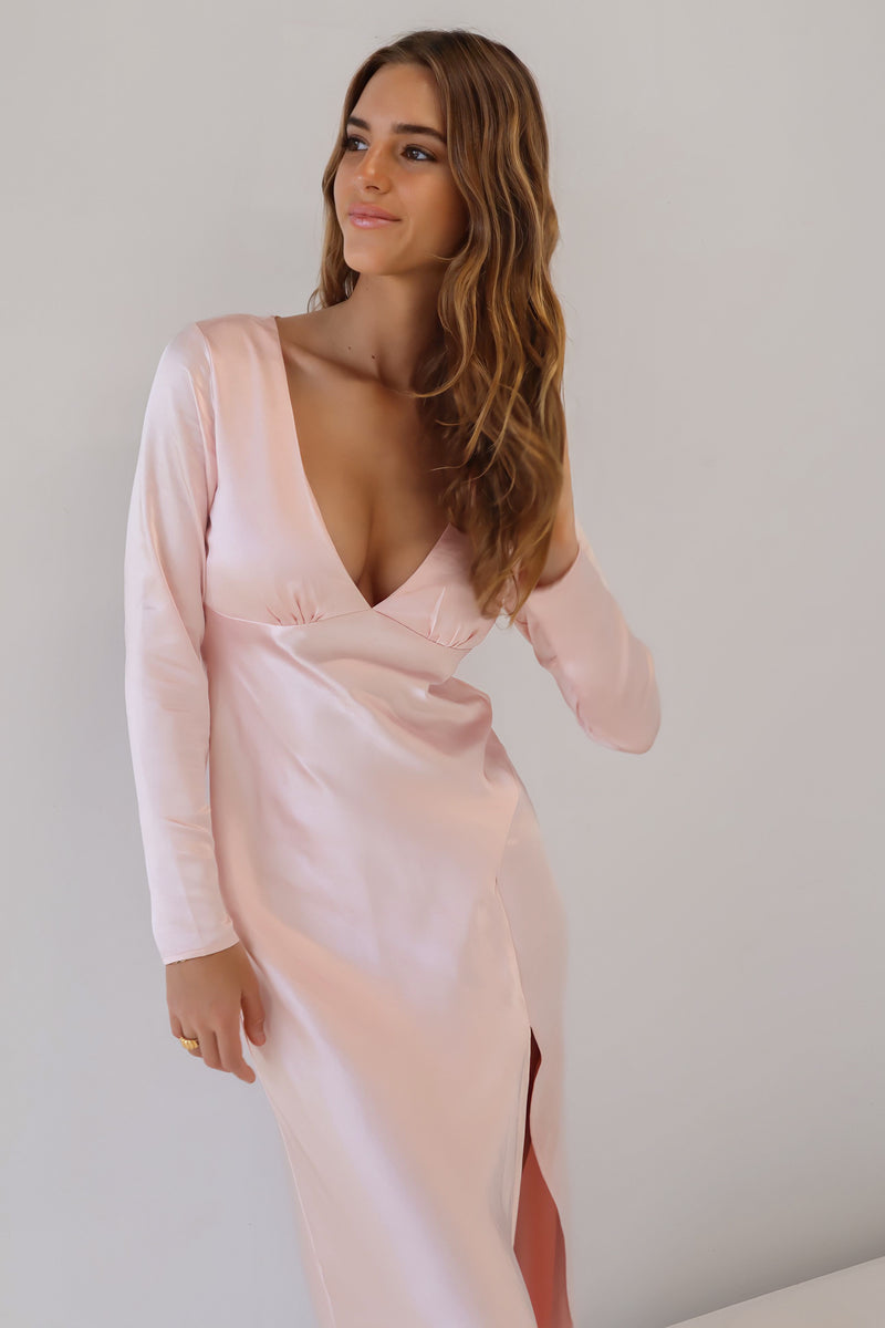 Opella Midi Dress - Blush Pink