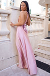 Pandora Multiway Gown - Blush Pink Satin