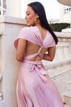 Pandora Multiway Gown - Blush Pink Satin