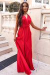 Pandora Multiway Gown - Red Satin