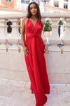 Pandora Multiway Gown - Red Satin