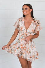 Floral Butterfly Dress - Peachy Keen - Runway Goddess