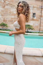 Moxie Sequin Gown - Champagne