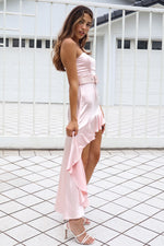 Milano Strapless Gown - Blush Pink