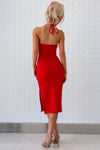 Ezra Midi Dress - Red