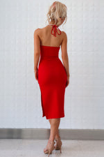 Ezra Midi Dress - Red