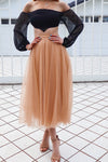 Daphne Tulle Skirt - Toffee