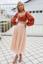 Daphne Tulle Skirt - Peach
