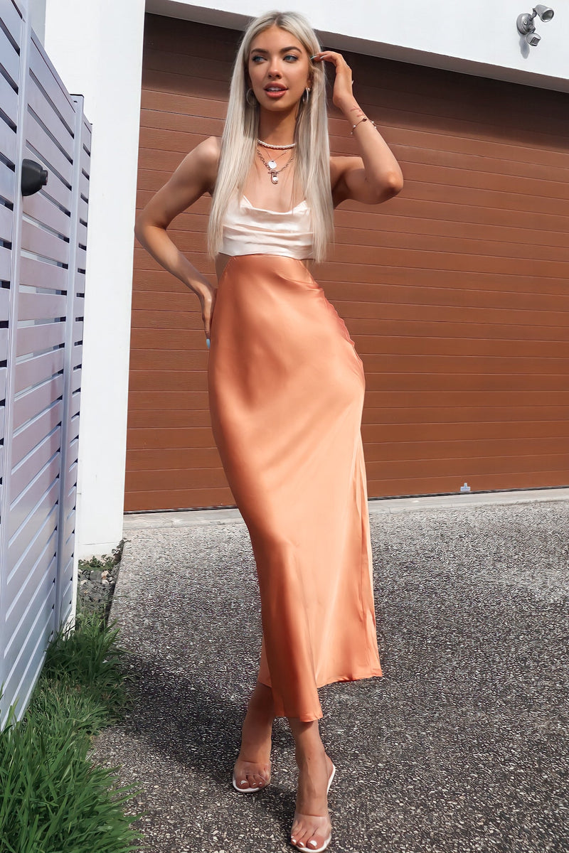 Britney Maxi Dress - Orange