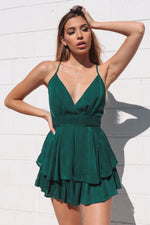 Pixie Playsuit - Emerald Green